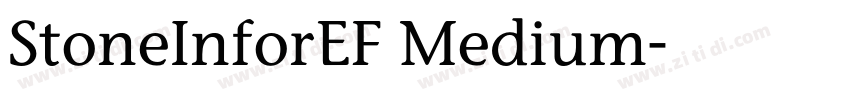 StoneInforEF Medium字体转换